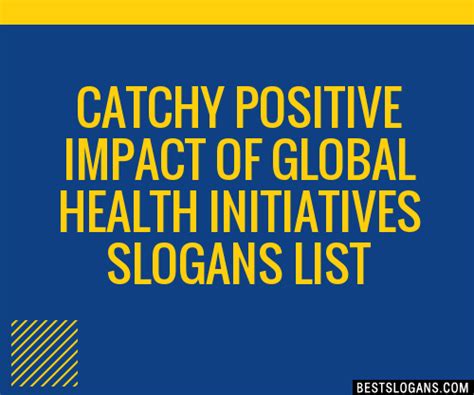 100+ Catchy Global Health Initiatives Slogans 2024 + Generator .